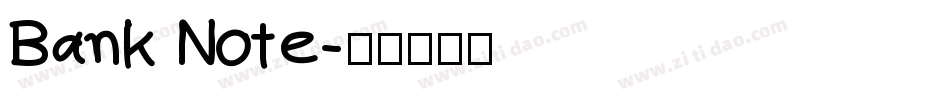 Bank Note字体转换